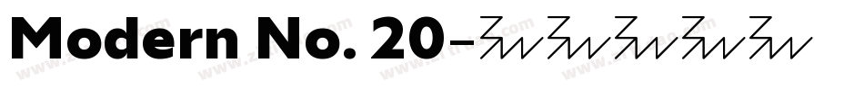 Modern No. 20字体转换